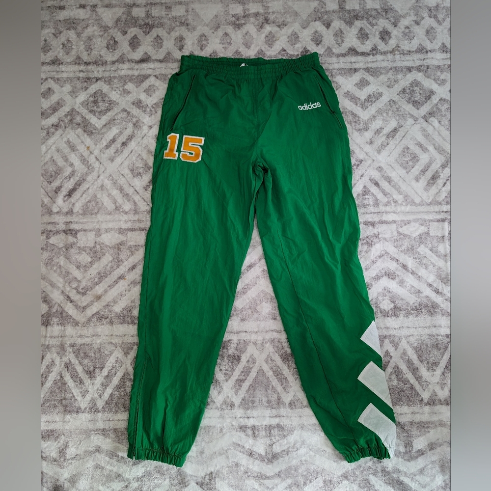 Vintage Adidas lime green Track/Windbreaker/Breakdancing Pants